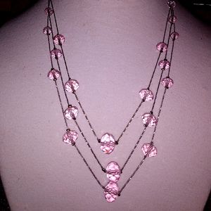 Swarovski Pale Pink Crystal Necklace
